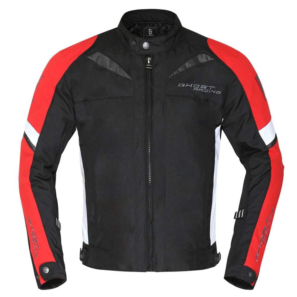 black red GHOST RACING мотоциклетная куртка защитная Экипировка ветрозащитная Мужская мотоциклетная куртка для мотокросса куртка для гонок по бездорожью мотоциклетная одежда - Цвет: black red