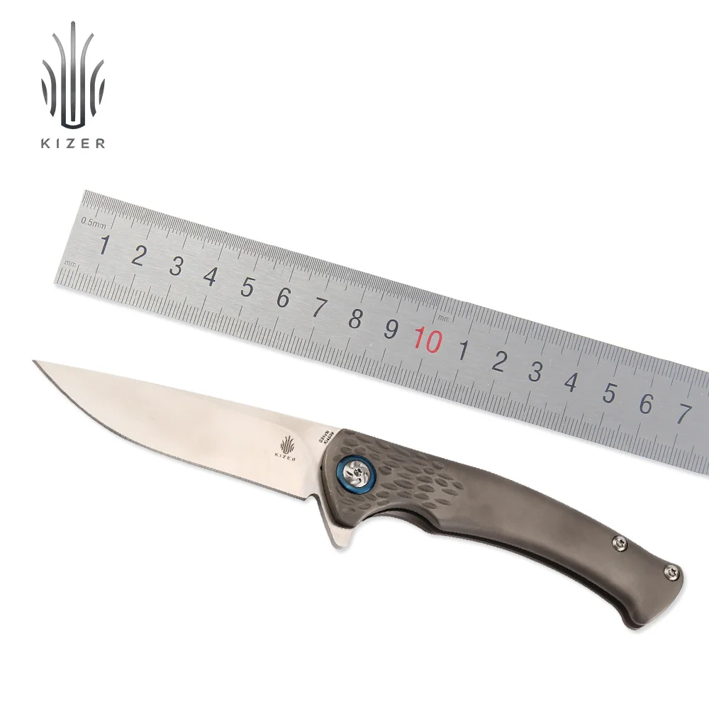 

Kizer titanium edc mini pocket knife Sealion KI4509 hunting knives camping outdoor knife high quality survival knives