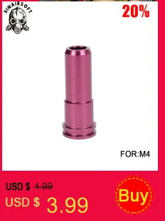 SHS 7075 алюминиевый ЧПУ встроенный одиночный уплотнительное кольцо Preventg герметичное уплотнение G36 сопло для страйкбола AEG Пейнтбол принадлежности для охоты