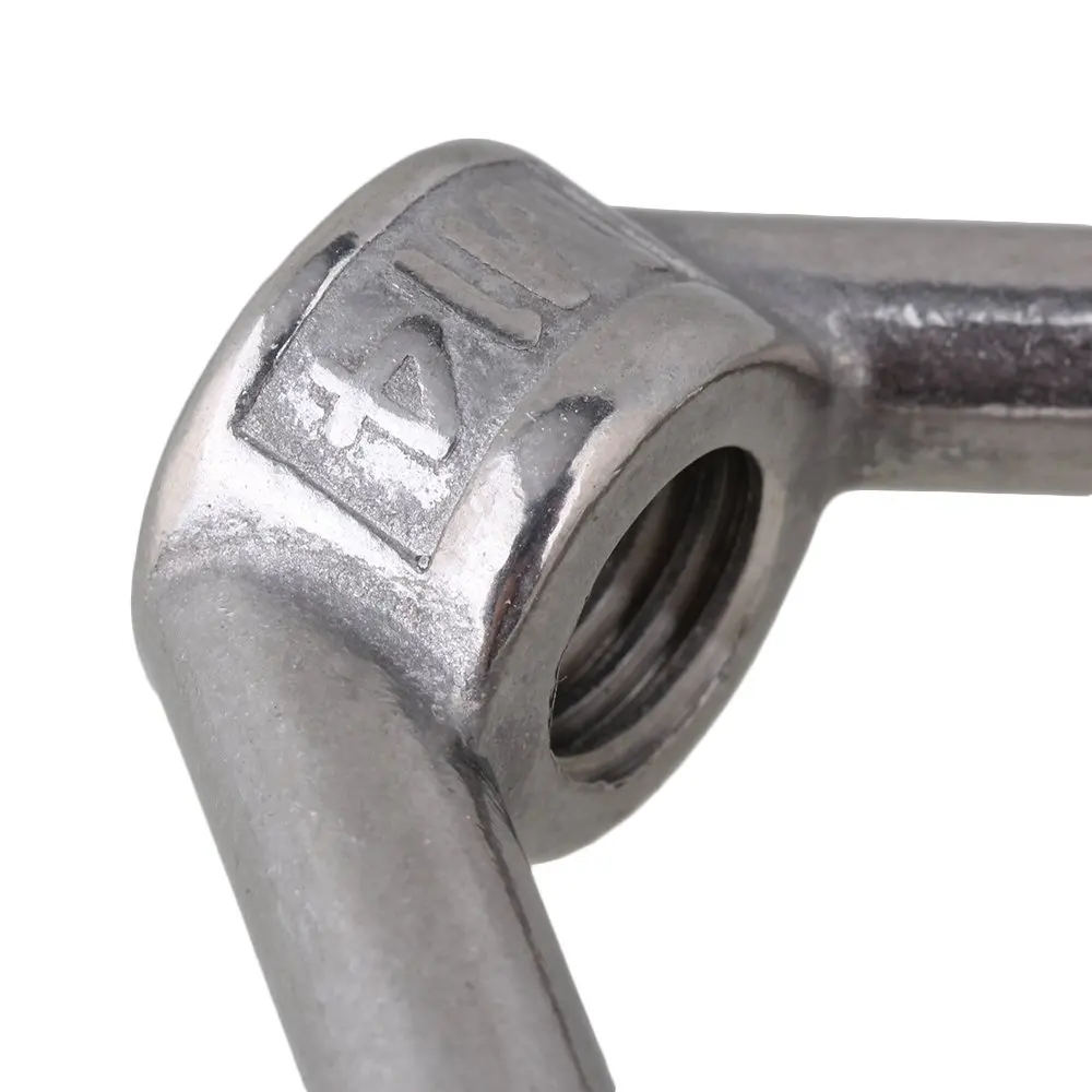Triangle Shape Silver M14 304 Stainless Steel Eyed Threaded Nuts Lifting Gear Fasteners Eye Bolt Pack of 2 | Обустройство дома