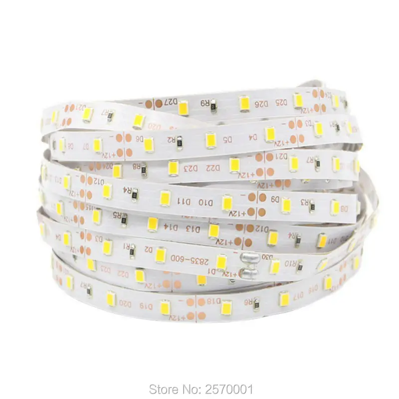 

(10PCS/Lot) 5M 300LEDs 600LEDs 60LEDs/m 120LEDs/m IP65 Waterproof 12V Flexible RGB LED Strip 3528 5050 2835 5630 5730