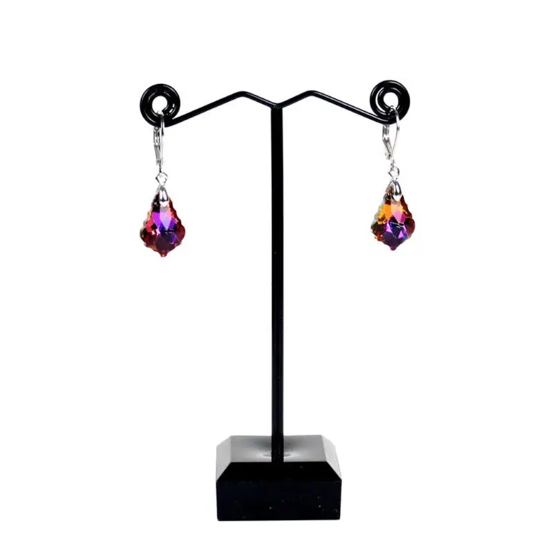 Aurora Crystal Baroque Teardrop Leverback Dangle Hook Earrings Fashion Jewelry | Украшения и аксессуары