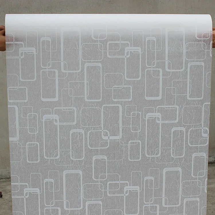 pvc 45x200cm geometric pattern window sticker balcony opaque bathroom sunscreen glass sliding door | Дом и сад