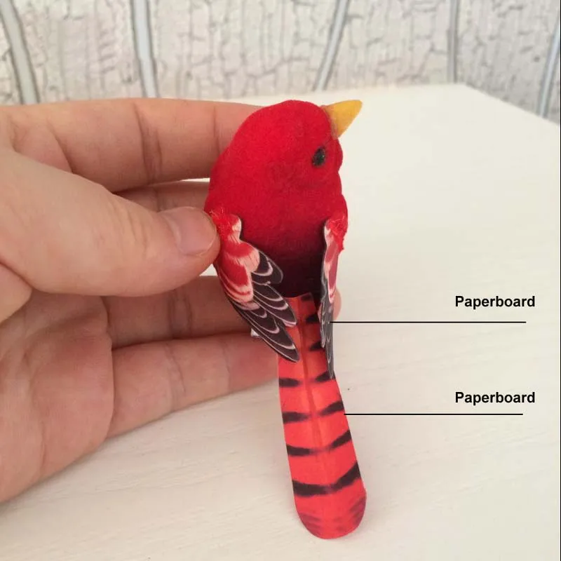 Высококачественная искусственная пена перо маленькие красочные любовь птицы