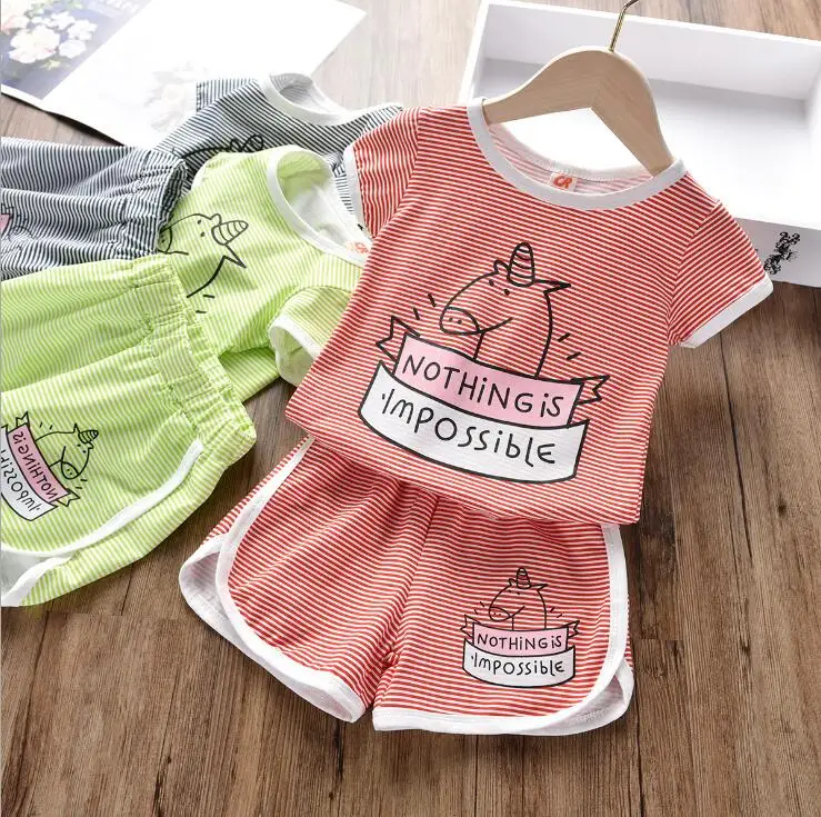 Новинка лета 2019 одежда для мальчиков Корейская версия полосатой футболки с