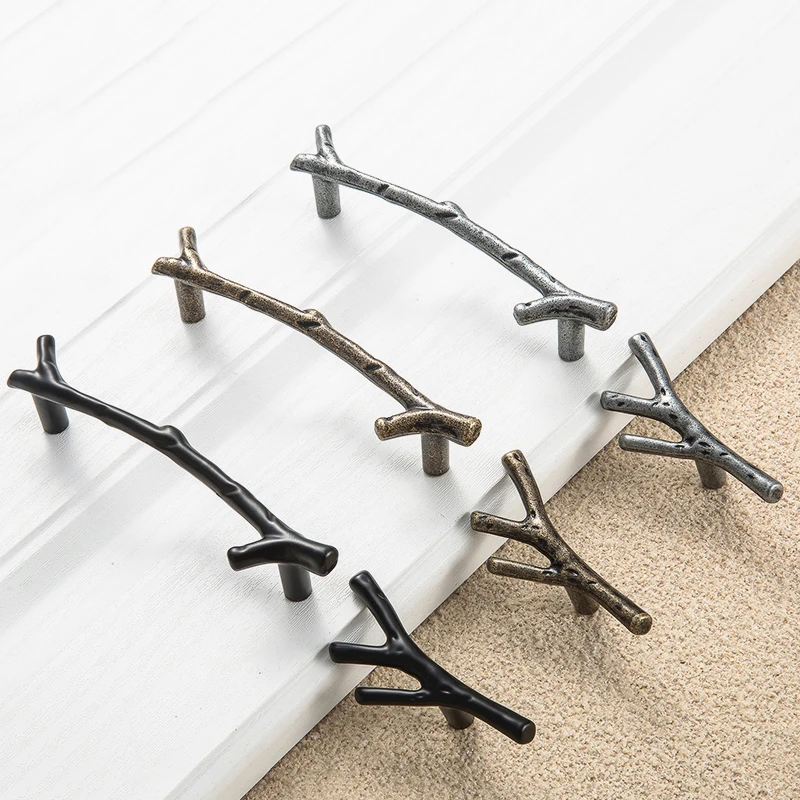 Ручка для мебели в виде ветки дерева 96/128 мм|Ручки шкафа| |