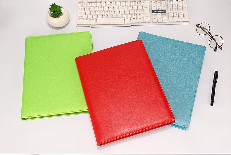 Письмо Размеры A4 из искусственной кожи папка для документов с помощью блокнота &