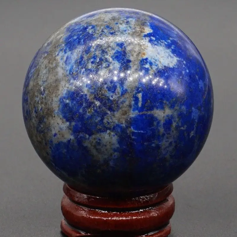 47MM (172g) Natural Lapis Lazui Crystal Sphere Gemstone Reiki Healing Ball #403 | Дом и сад