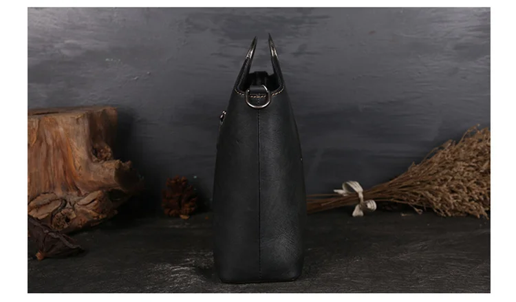 New Brand Vintage Women Genuine Leather Handbags Ladies Retro Elegant Shoulder Messenger Bag Cow Leather Handmade Womans Bags