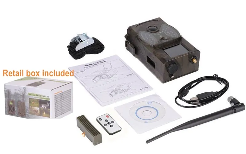 Охотничья камера MMS GPRS электронная почта инфракрасная камера GSM HC350M GPRS 16MP 1080P HC300M ночное видение для животных фото ловушки