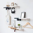 Вешалка для веранды из массива дерева, крючки для одежды, настенные вешалки, креативный крючок для пальто, настенная вешалка для пальто, шляпы, настенные крючки и комбинации