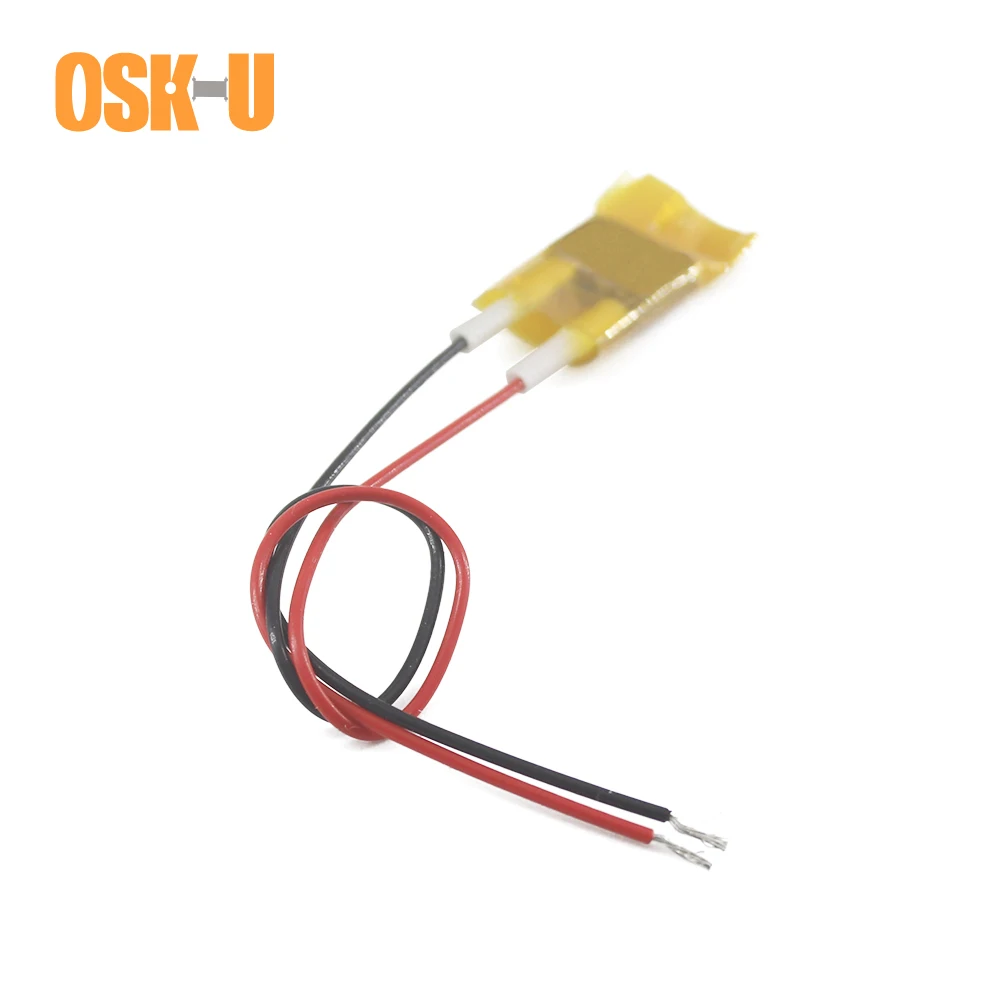 OSKIU 2 шт. 8x12x3 мм Нагревательный элемент ПТК 5 в 70/50/180 градусов Цельсия постоянная термоизолированная пленка электрическая нагревательная пластина