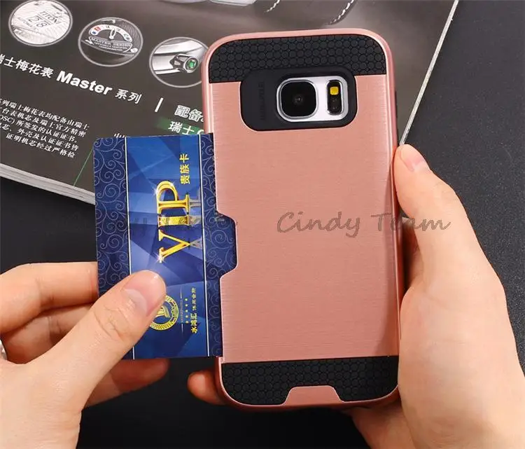 Для Samsung Galaxy S7 G9300 G9308 Слот Карты Броня ПК матовый Чехол чехол Закаленное Стекло