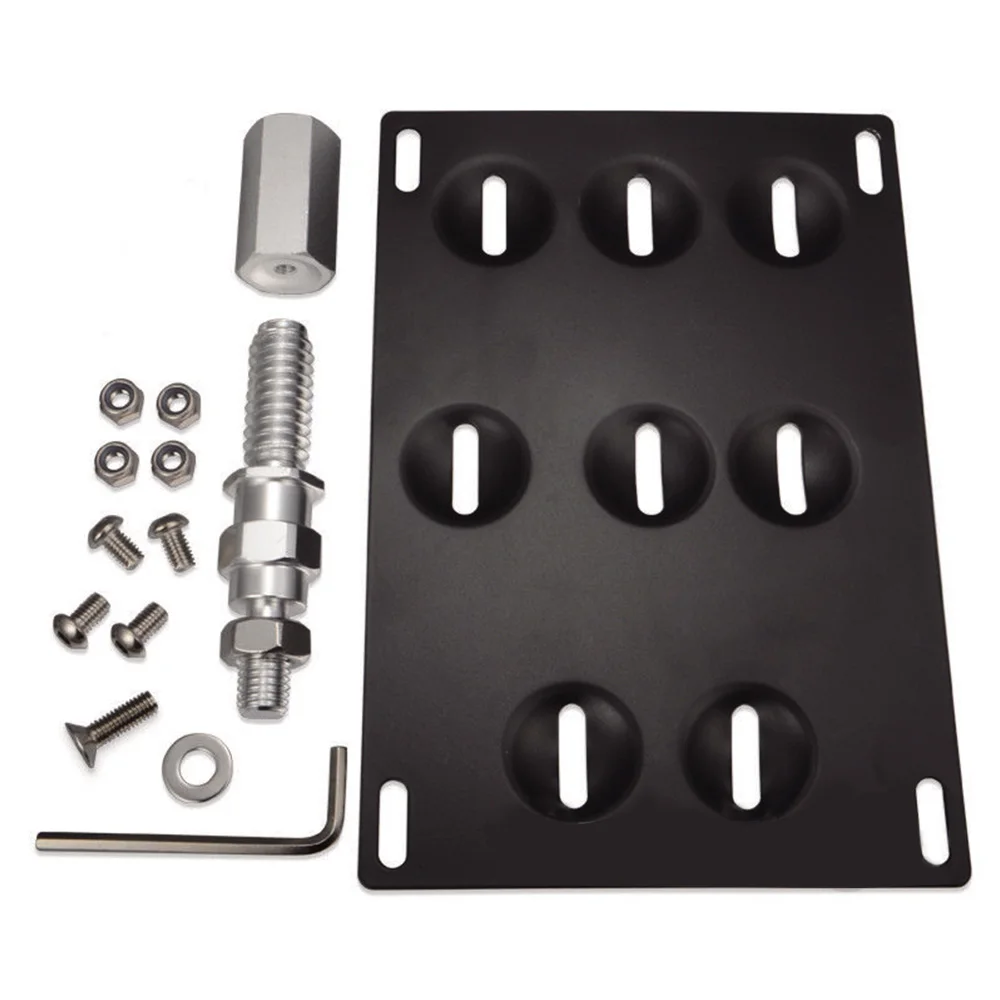 Передний бампер Фаркоп номерной знак Монтажный кронштейн держатель алюминиевый