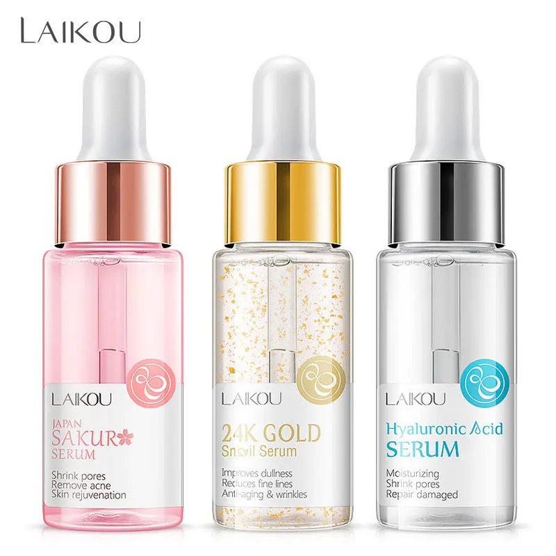 LAIKOU основа для макияжа увлажняющая эссенция 24k Gold Elixir контроль масла Профессиональная Матовая сыворотка серия брендовая основа праймер 1 шт