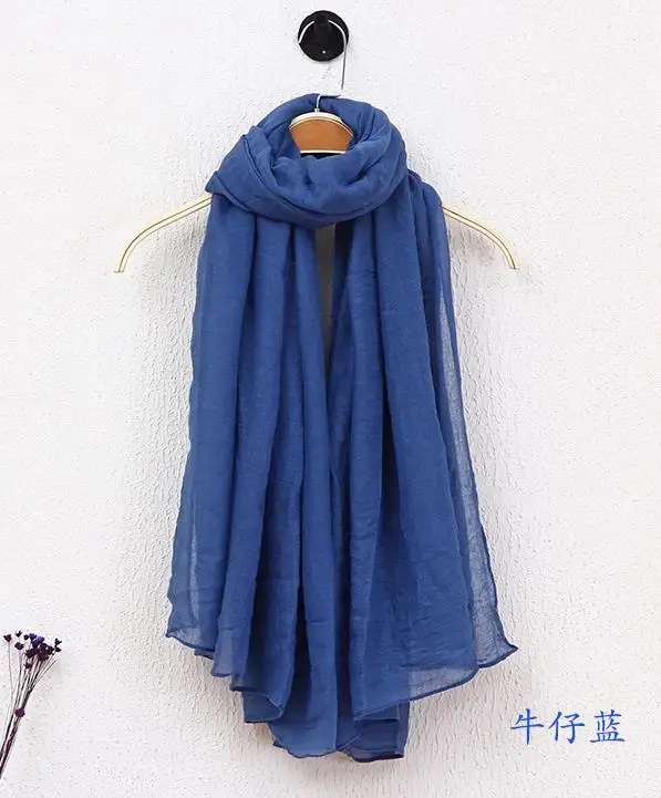 Cachecol Feminino 180*78 2016 новый модный дизайнерский однотонный длинный хлопковый