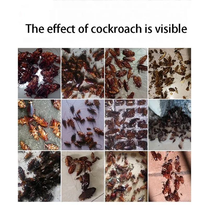 20 Pc/lot Pest Control Cockroach Nemesis Kill Glue Powder Full End The Nest Household Brute Clear | Дом и сад