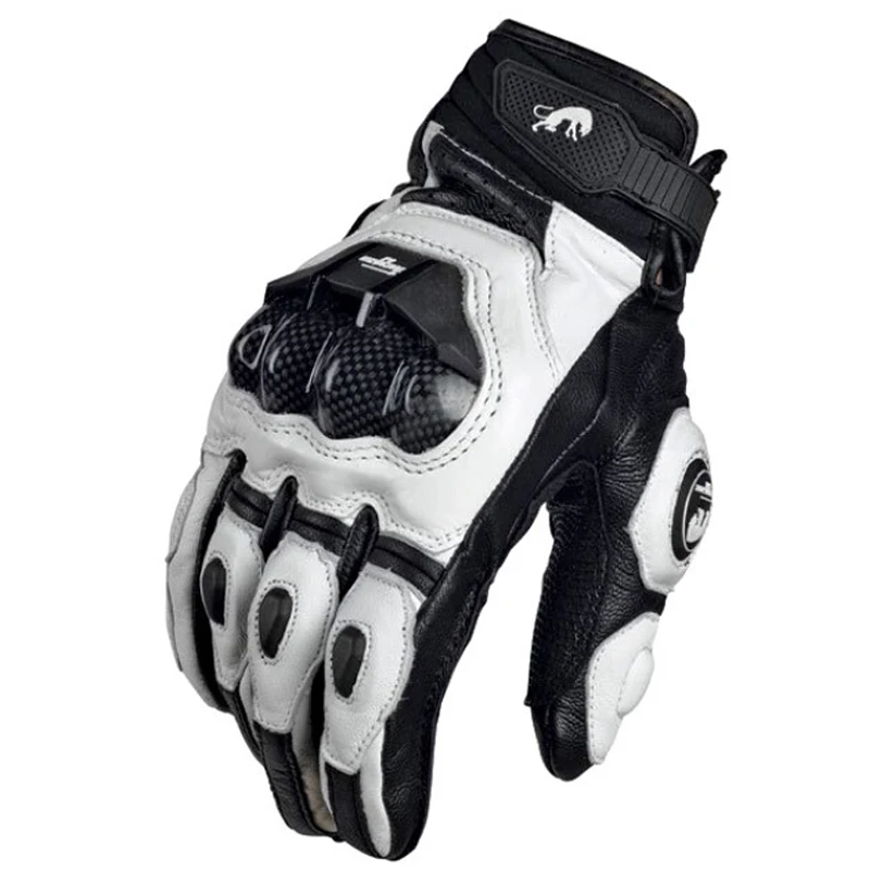 Мотоциклетные Перчатки из углеродной кожи с пальцами Размеры M L XL|motorcycle gloves