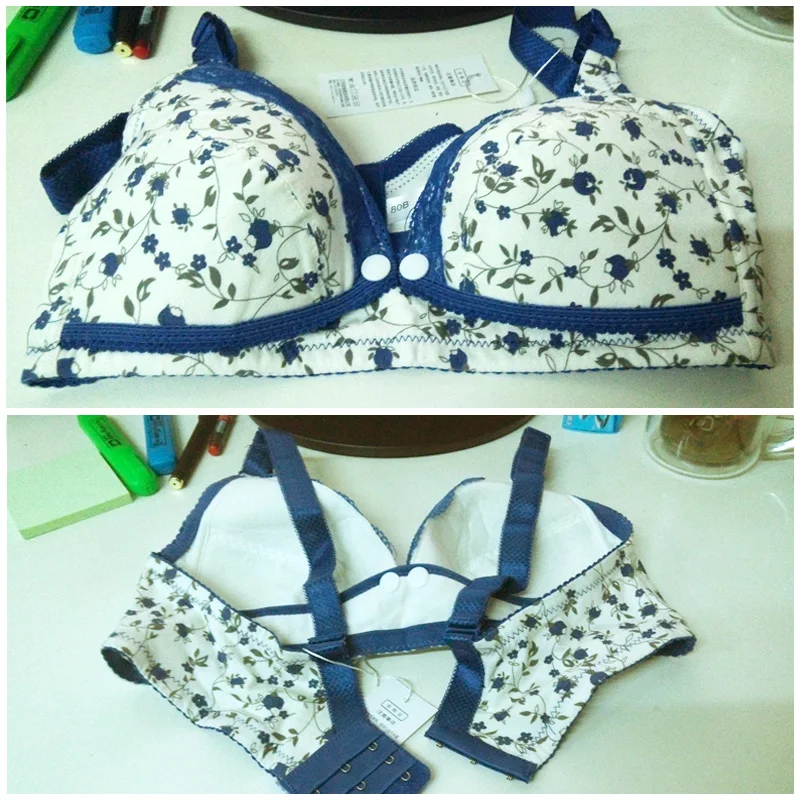 Женское Нижнее Белье для беременных с передней пуговицей женский бюстгальтер