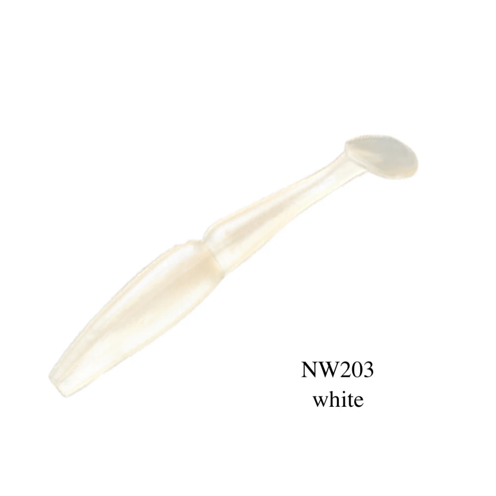 NW203 NOEBY 6 шт./пакет, Мягкая приманка с разрезным хвостом, 80 мм, 3,5 г, приманки для рыбалки, искусственные приманки для рыбалки, S3109 - Цвет: NW203