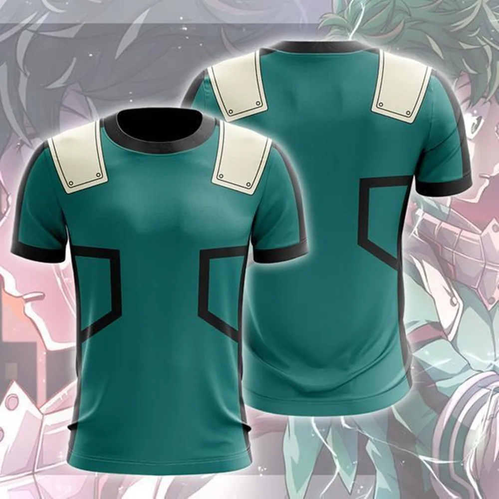 Толстовки с капюшоном для косплея Мой герой мидория изуку 3D принтом на молнии