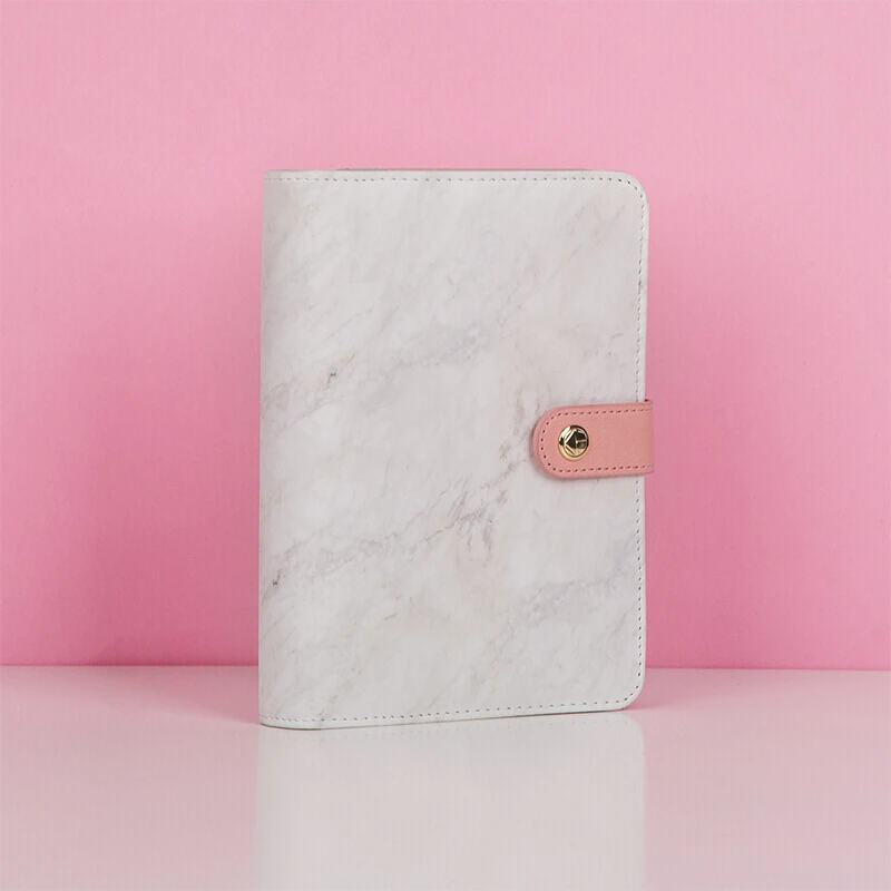 Marble A6 Binder Journal ежемесячный недельный ежедневник органайзер многоразовый дневник
