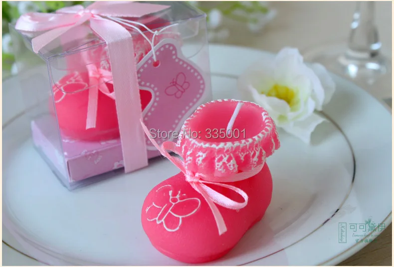 

baby shower favor candle gift--Baby Shoes Candle craft candle baby favor birthday party decoration 100pcs/lot
