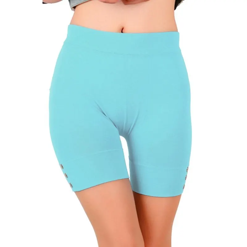 Blue MoneRffi, женские спортивные шорты, бесшовные, для спортзала, йоги, Спортивные Леггинсы, для фитнеса, компрессионные шорты для женщин,, для йоги, короткие штаны - Цвет: Blue