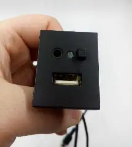 Black Установка Cd dvd-плееров Usb интерфейс модификация панели с Usb портом и Aux Выход для Ford Focus черный и серебристый - Название цвета: Black