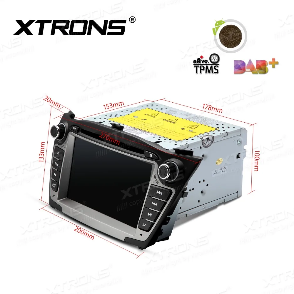 XTRONS Android 8 1 автомобильный dvd-плеер радио gps RDS CAN шина для hyundai IX35 Tucson Generation 2009 2010 2011