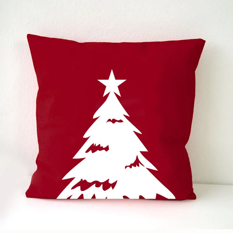 Льняная по индивидуальному заказу Рождественская тема подушки декоративная