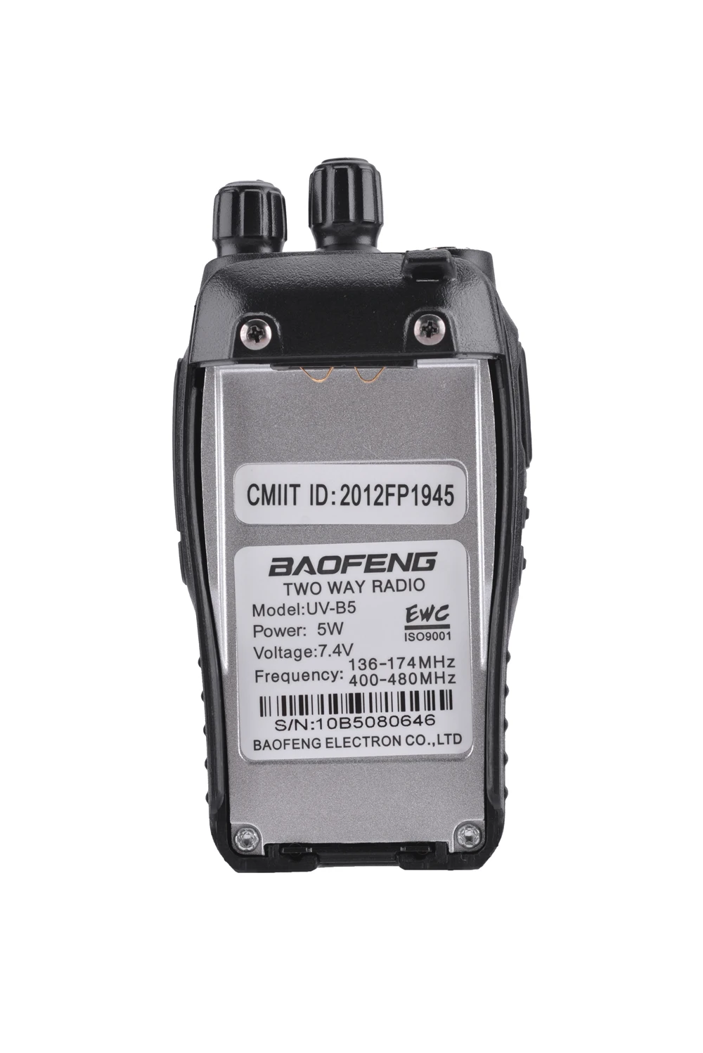 Оригинальная Baofeng UV-B5 двухсторонняя радиостанция укв 5 Вт 99CH Ham Радио fm-передатчик портативная рация B5 трансивер