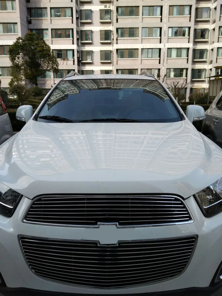 2 шт. алюминиевая Автомобильная решетка декоративная накладка для Chevrolet Captiva 2015