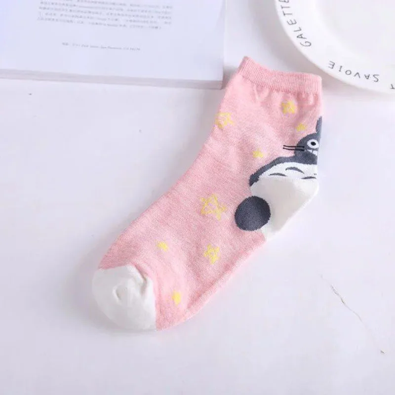 Мой сосед Тоторо Хаяо Миядзаки Для женщин носки Kawaii милые хлопковые с рисунком