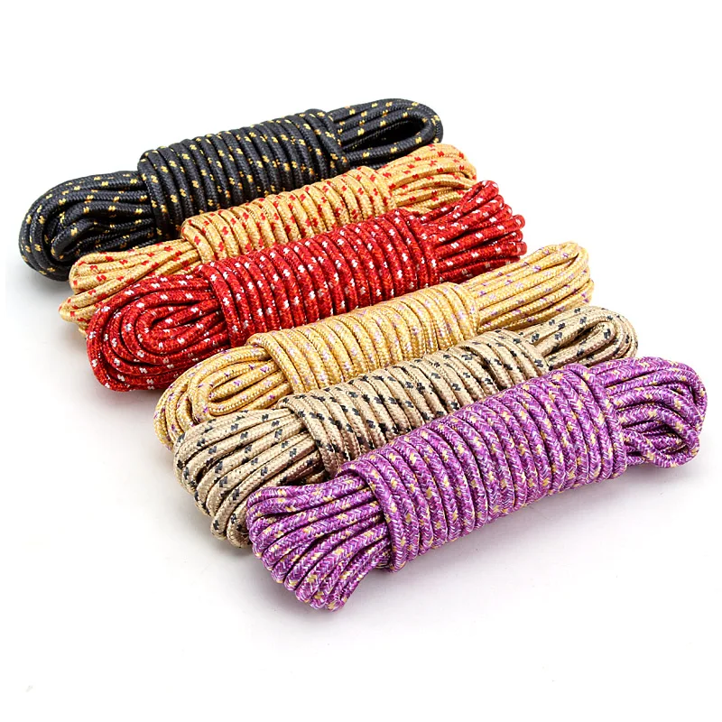 10m Colorful travel Nylon Washing clothes line Windproof non-slip drying String for Hangers & Racks Laundry supplies | Дом и сад