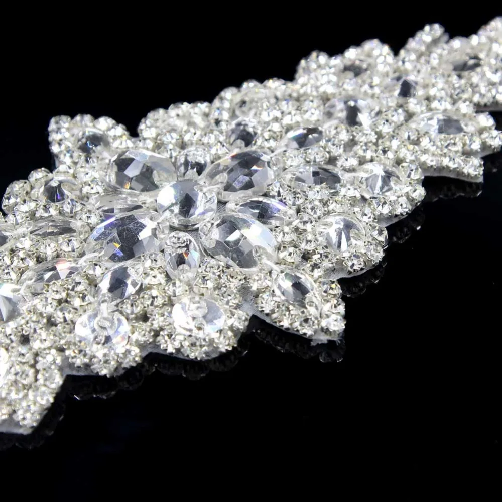 1 шт. BlingBling прозрачный цветок Хрустальное стекло серебро горный хрусталь