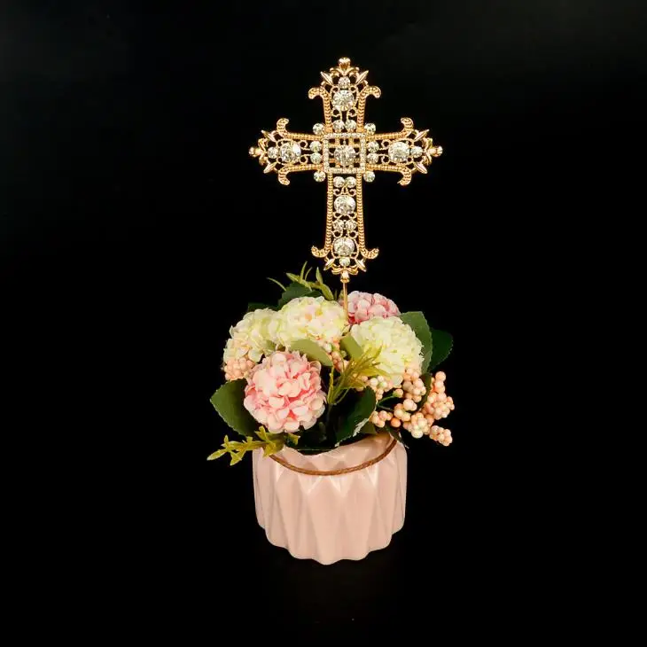 1 шт. Каваий Крест торт топперы религиозная Свадьба крещение крестины