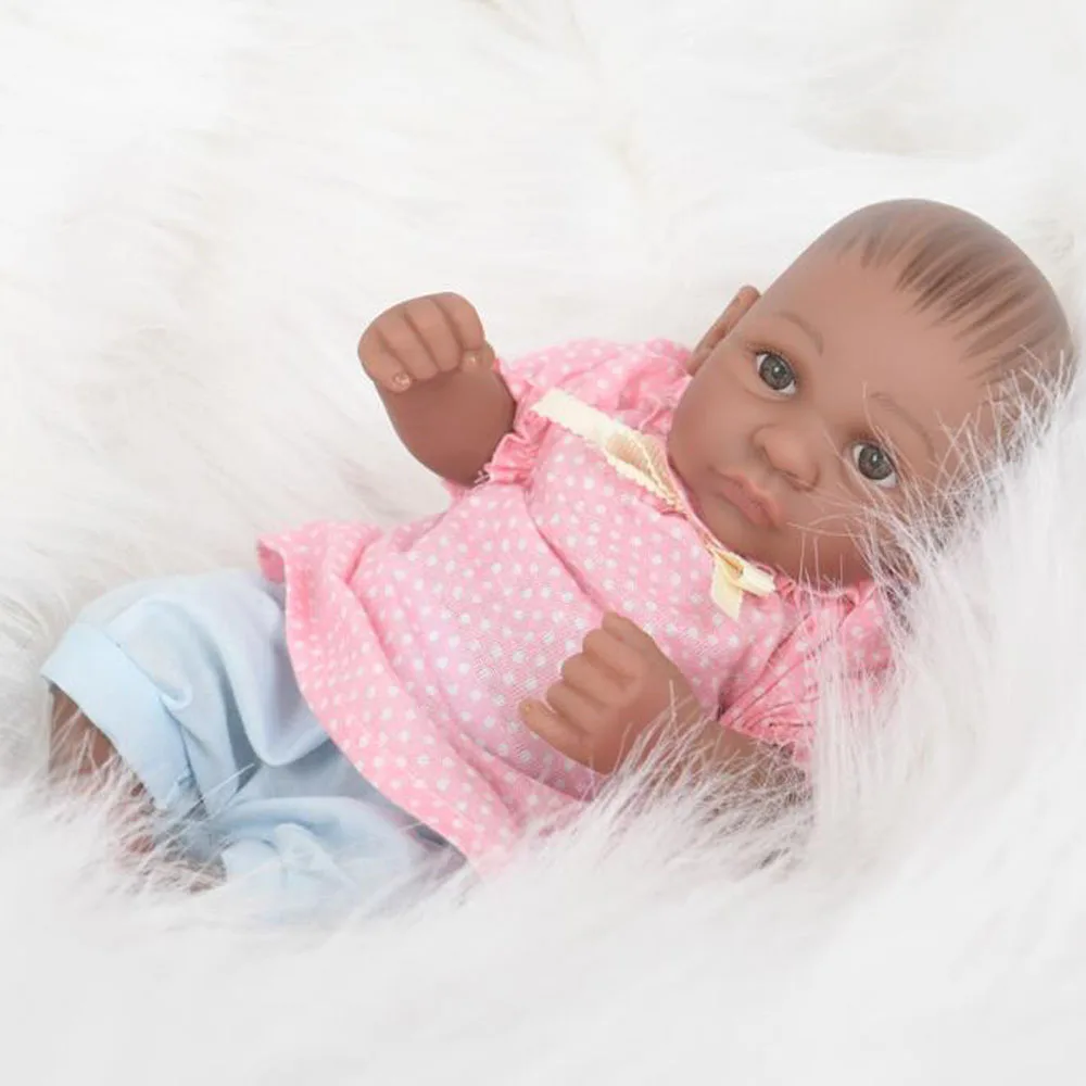 LEOOFU 28 см 11 дюймов подарок на день рождения мини силиконовые bebe Кукла реборн для