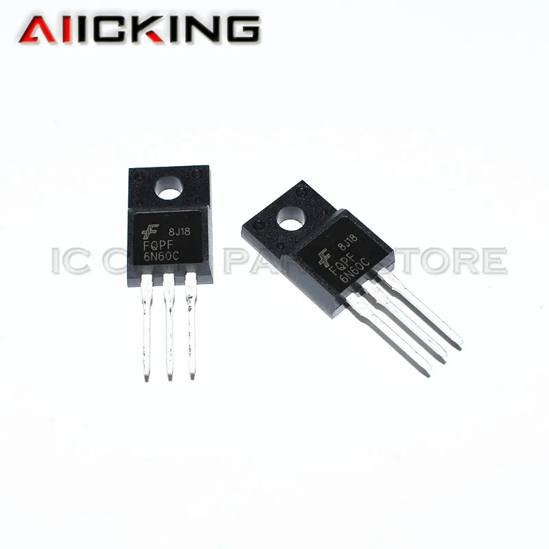 10 шт./лот FQPF6N60C TO-220F 6N60C 6N60 n-канальный MOSFET | Электроника