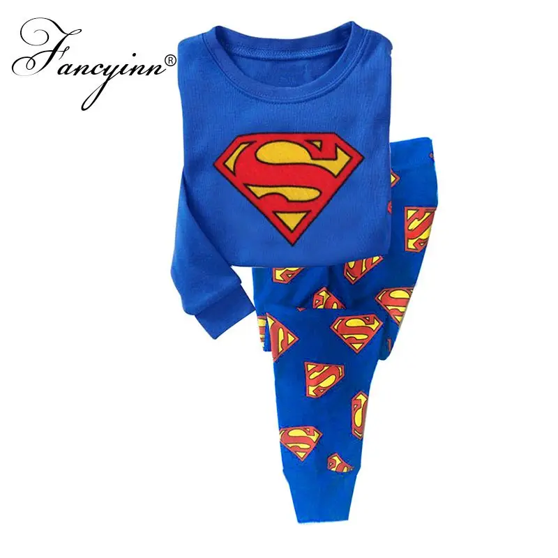 FANCYINN Детская Пижама с Суперменом для мальчиков Комплекты из 2 - Цена: 