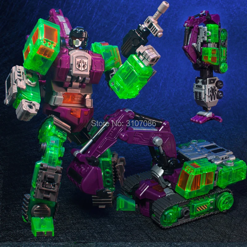 NBK Devastator бульдозер скраппер гравитационный крюк строитель GT Devastator KO трансформация Инженерная фигурка игрушки