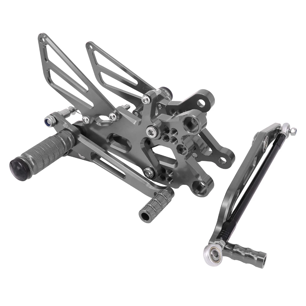 titanium Мотоциклетные регулируемые rearest задняя подножка опорные подножки для ног Yamaha YZF R6 YZF-R6 2006 2007 2008 2009 2010 - Цвет: titanium