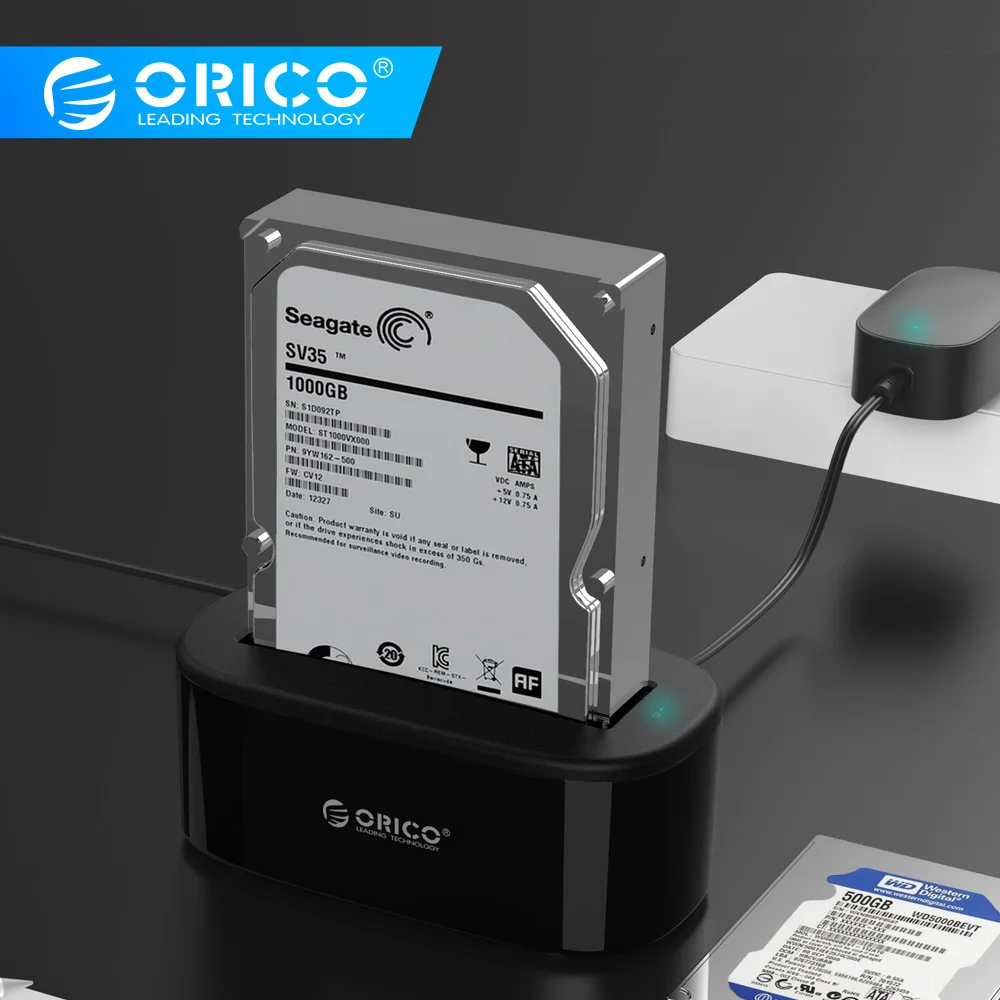 Док-станция ORICO USAP HDD 5 Гбит/с, супер скоростная док-станция USB 3,0-SATA для жесткого диска 2," /3,5", жесткий диск