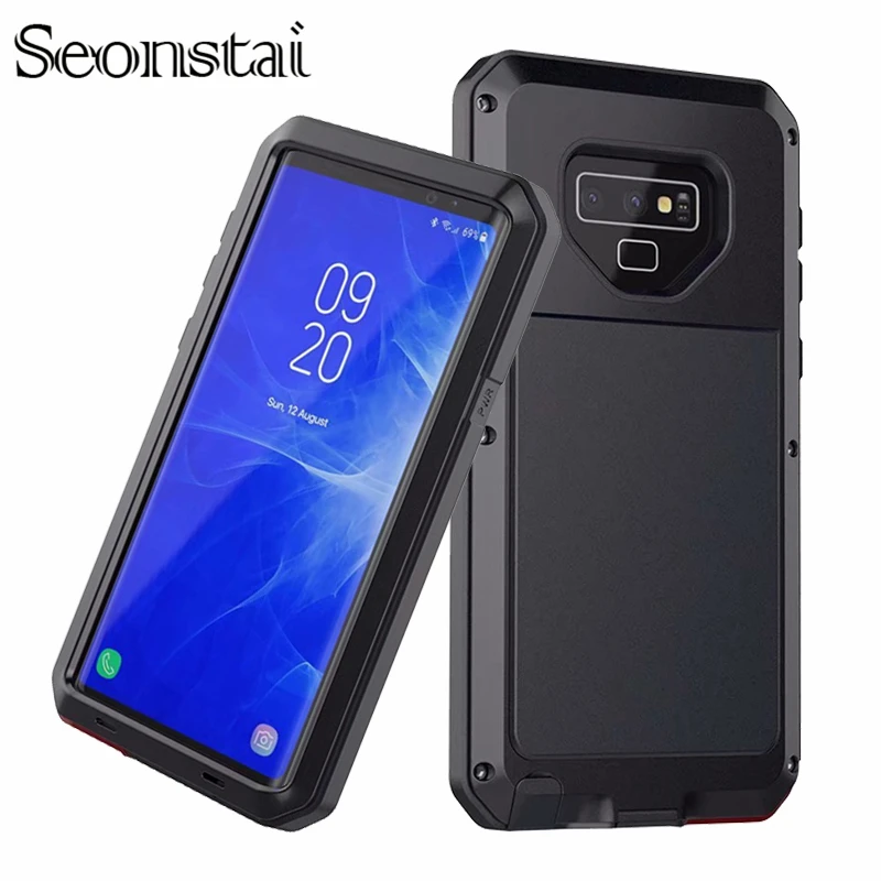 

Full Protective Luxury Doom Armor Case Metal Cases Shockproof Cover For Samsung S8 S8Plus S9 S9Plus Note8 Note9 Aluminum Fundas