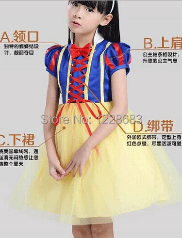 Новинка весна лето фэнтезийное платье Branca De Neve для детей и девочек фантазия