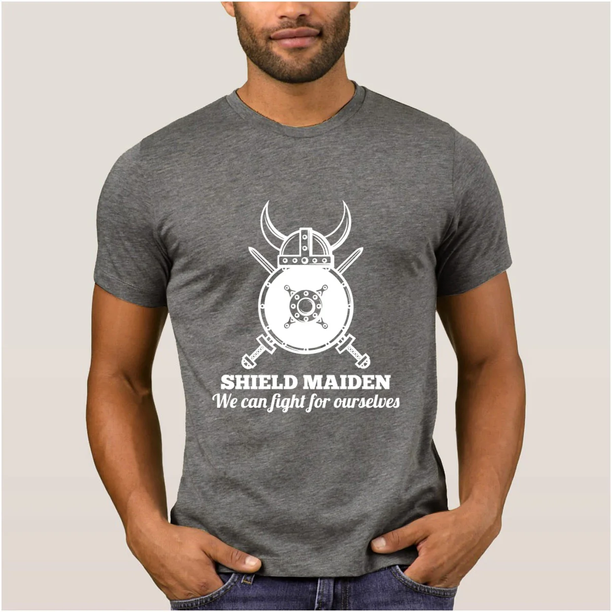 Новая модная мужская футболка щит Maiden мы можем бороться за для мужчин солнечного