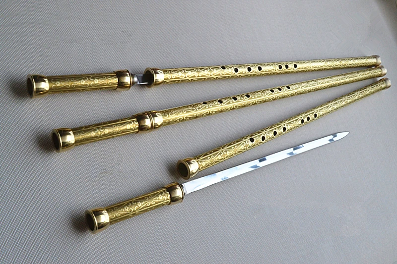 Флейта из латуни C Key + меч Tai Chi профессиональное оружие для самообороны|metal