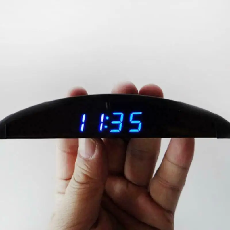 12 В 3 в 1 внутреннее украшение автомобиля Электронный метр календарь цифровой