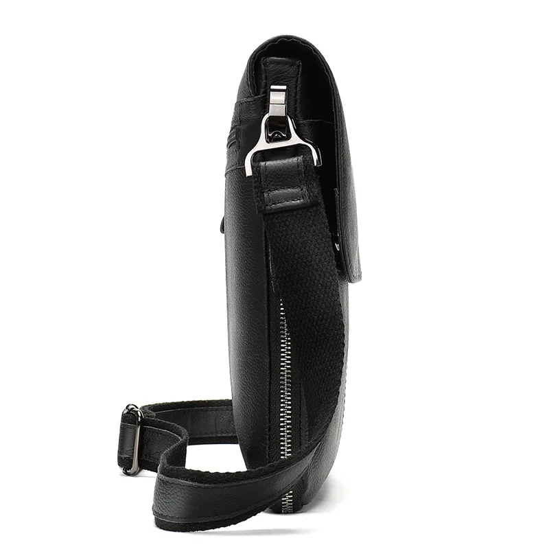 Сумка на плечо MVA мужская из натуральной кожи саквояж кросс боди молнии