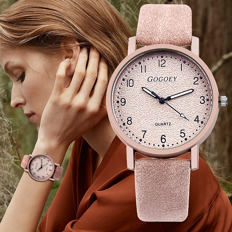 Gogoey роскошные женские часы модные наручные с кожаным ремешком saat bayan kol saati relojes